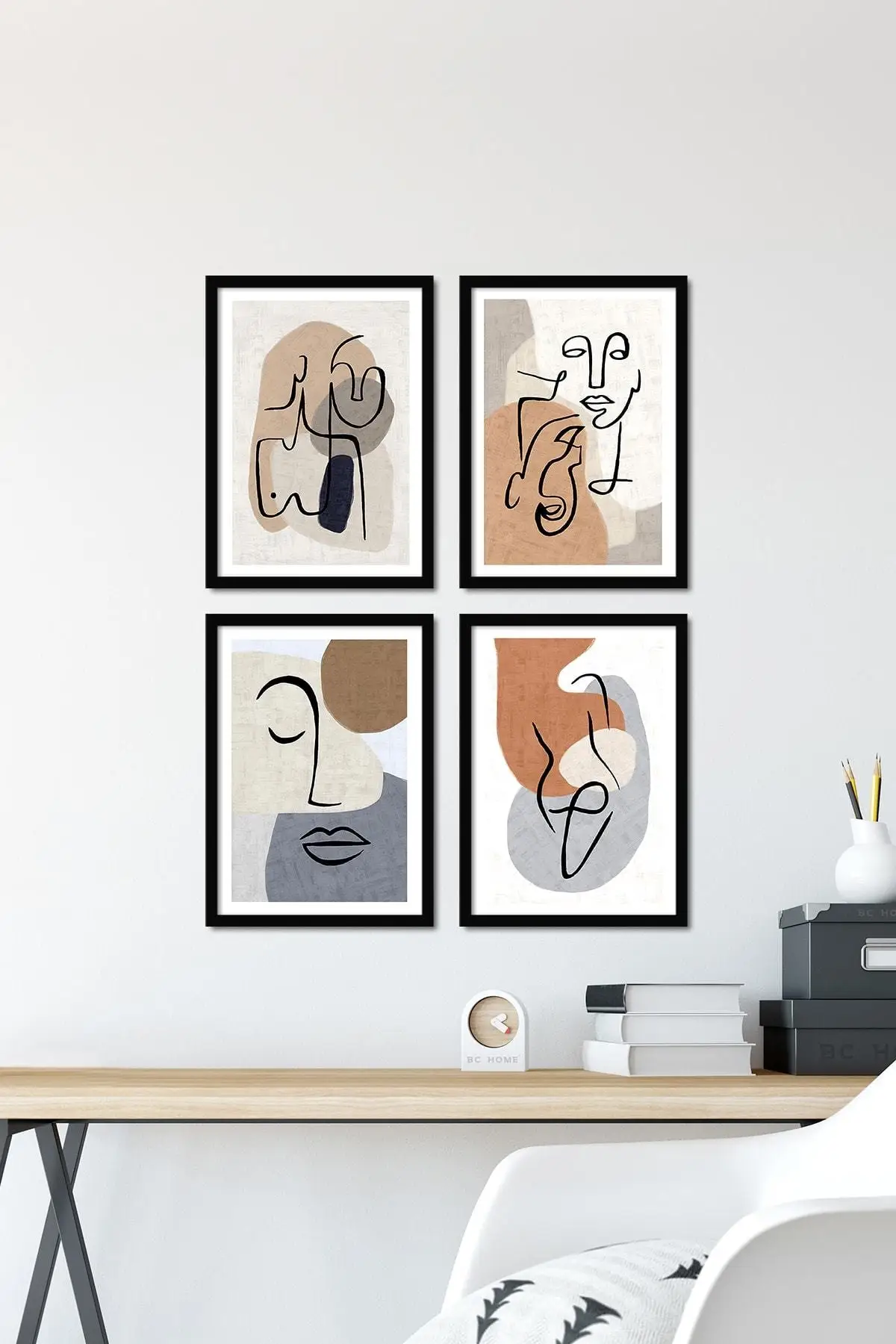 

4 piece Framed Poster Table Set