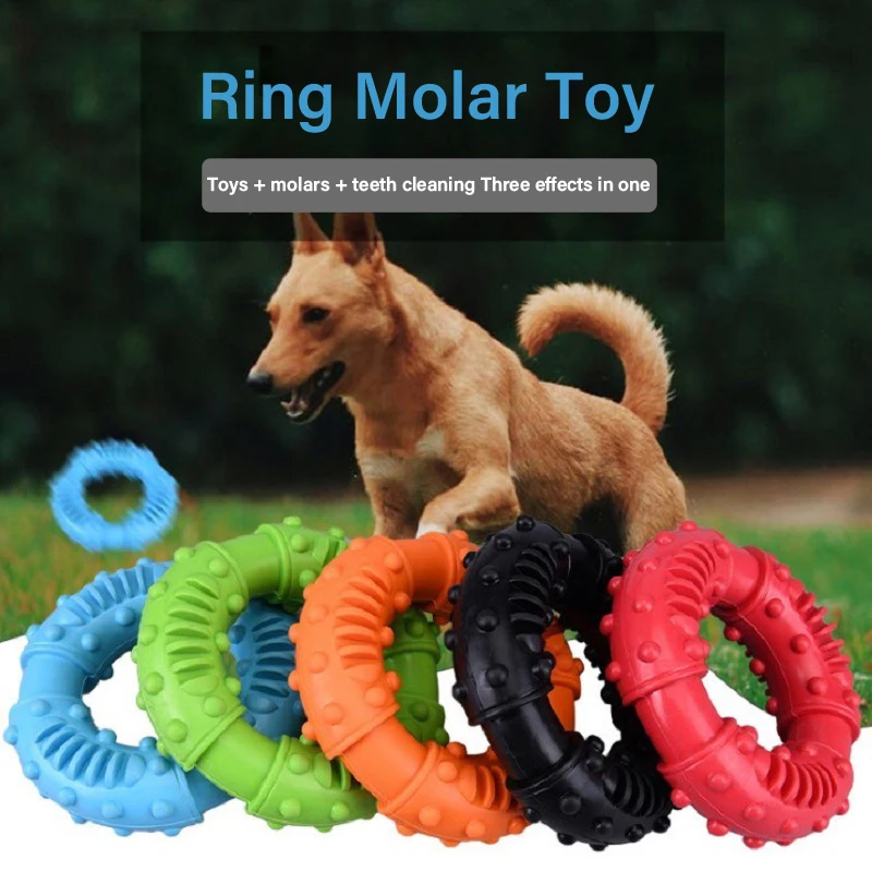 

Strong Rubber Chew Toy For Dogs Teeth Cleaning Nontoxic Indestructible Puppy Toys For Small Medium Large Dogs Pet Play