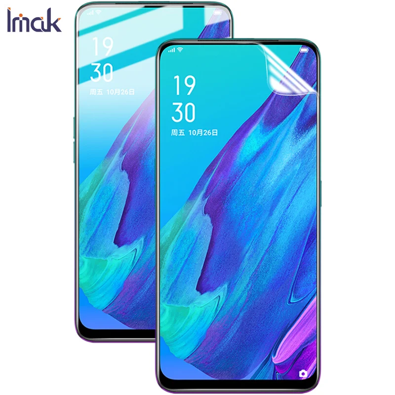 Front screen 2pcs Imak Hydrogel III для OPPO Reno2 Z, 2 шт., защита для заднего экрана, передняя, задняя, полное покрытие, мягкая защитная пленка, не стекло - Цвет: Front screen 2pcs
