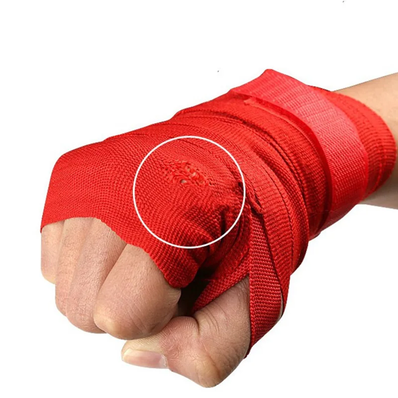 2 5 м хлопковые боксерский бандаж перчатки Sanda Hand Wrap s Sandbag Муай Тай боевой галстук