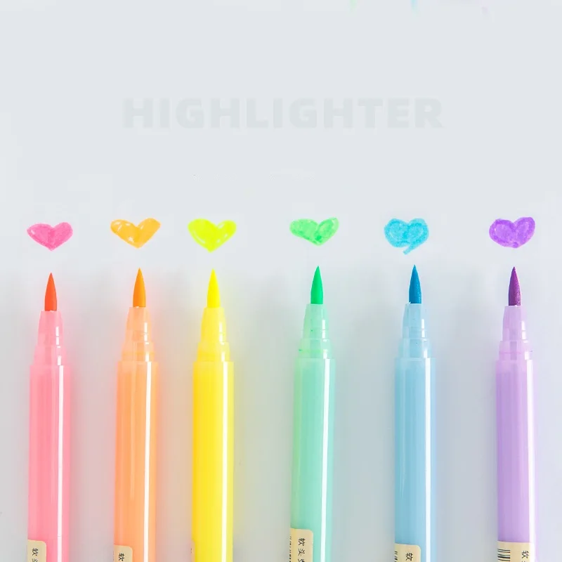 Мягкой щеточки чтобы придать Однотонная одежда ручка Маркер ручки