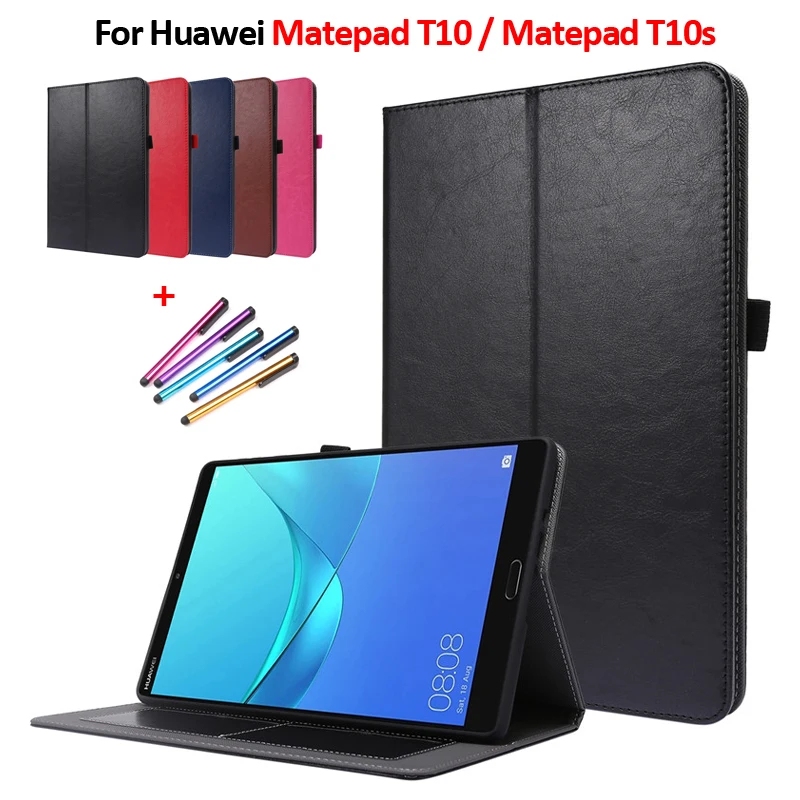 

Кожаный чехол-книжка для планшета Huawei Matepad T10, чехол 9,7 дюйма, кошелек, подставка, защитный чехол для Matepad T10s, чехол T 10s, чехол 10,1 дюйма