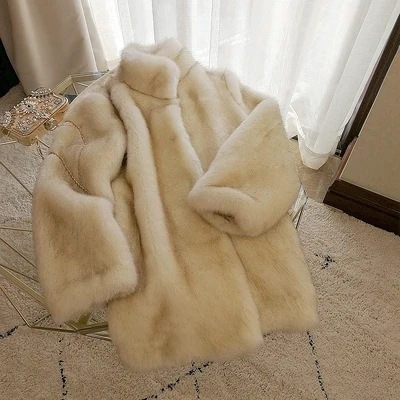 Tao Ting Li Na New Style High-end Fashion Women Faux Fur Coat S83