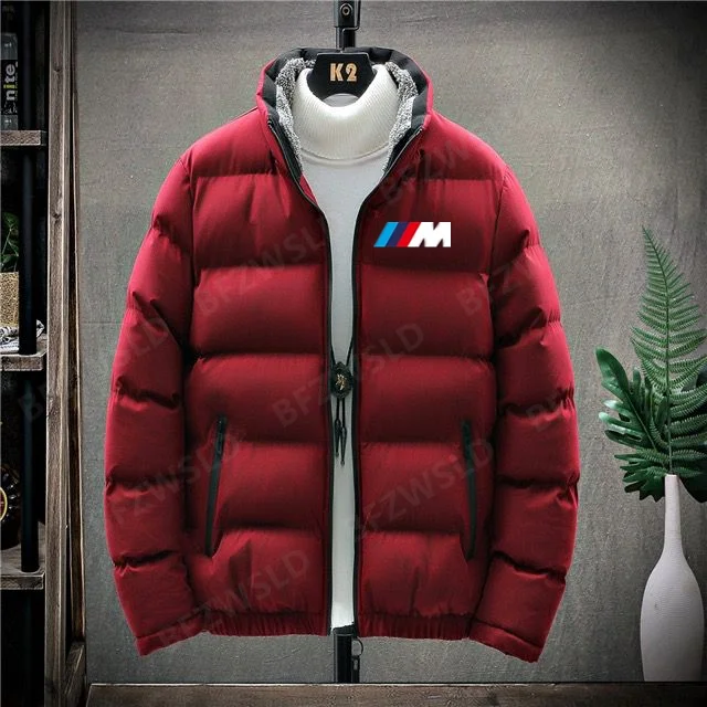 

Winter Jacket for bmw Men 2022 New Cotton Padded Thick Jackets Parka Slim Fit Long Sleeve Quilted Outerwear Clothing Warm mx