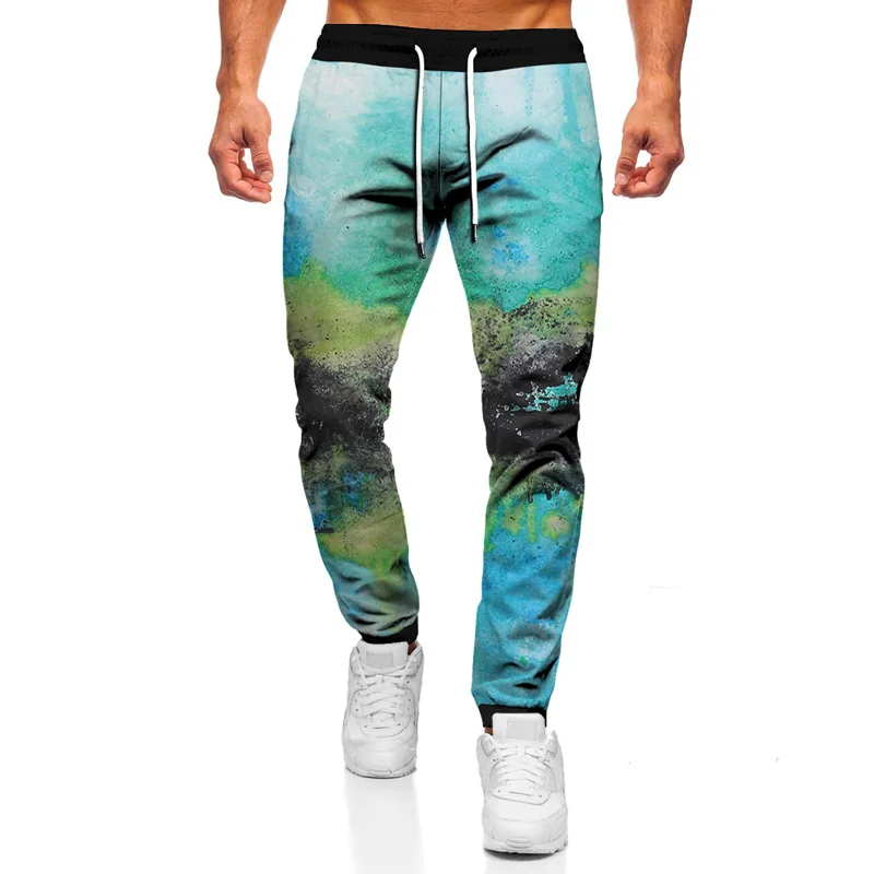 

Men's Jogging Pants Hip-hop Fashion 3d Hand-Painted Painted Loose Unisex 2021 Autumn Winter Streetwear Sports Pants Large Size