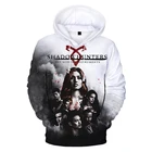 Мужские и женские толстовки с капюшоном Shadowhunters 3D, уличная одежда с принтом фильма в стиле Харадзюку, Модный повседневный крутой пуловер большого размера