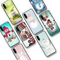 winter snowman phone case for xiaomi mi9 mi8 f1 9se 10lite note10lite mi8lite coque for xiaomi mi5x