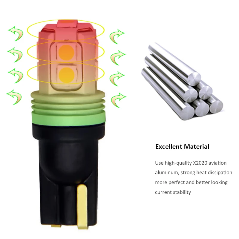 10 шт. Автомобильные светодиодные лампы t10 w5w 5w5 3030 10smd | Автомобили и мотоциклы