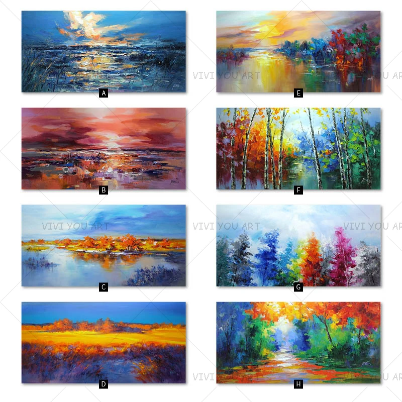 Абстрактная картина маслом на холсте с изображением облаков для гостиной