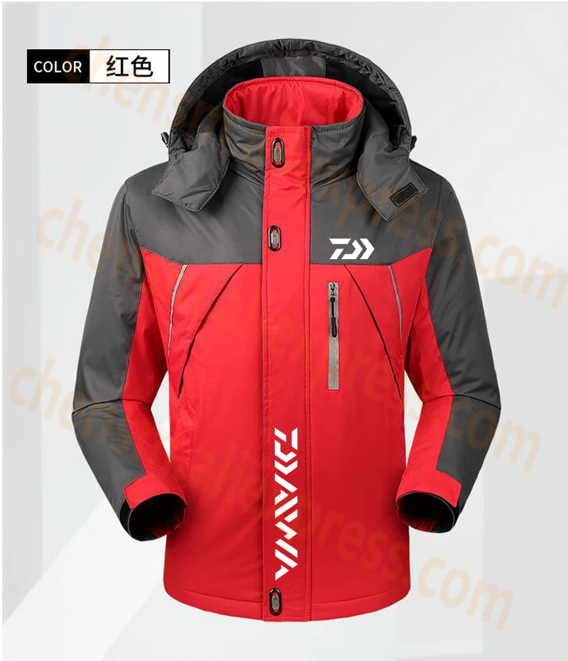 Новинка DAIWA одежда для рыбалки зима осень флис теплый Кемпинг Пешие Прогулки рыбалка Мужская одежда водонепроницаемая с капюшоном dawa, рыболовство рубашки