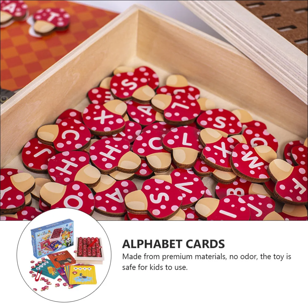 

1Set Word Spelling Toy Letter Puzzle Alphabet Cards for Education Kids Home