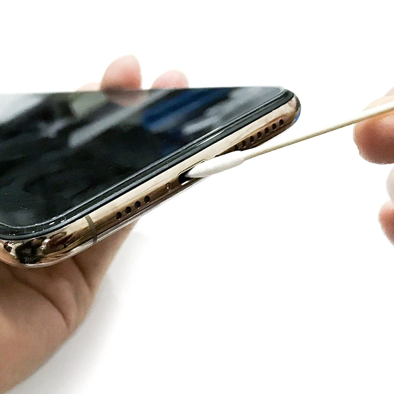 Новинка для наушников хлопковая одноразовая палочка чистящее средство с двумя