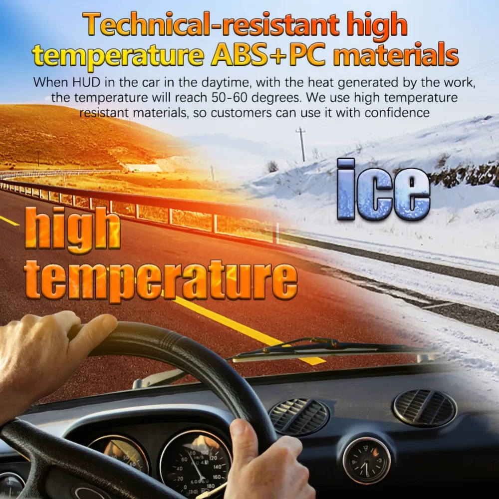 Автомобильный HUD Дисплей OBD2 диагностический инструмент для устранения неисправностей проектор охранная сигнализация температура воды превышение скорости об/мин Напряжение