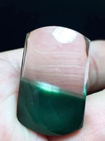 brazil natural green phantom quartz clear bead pendant 302011mm women man rare fashion jewelry genuine aaaaaa