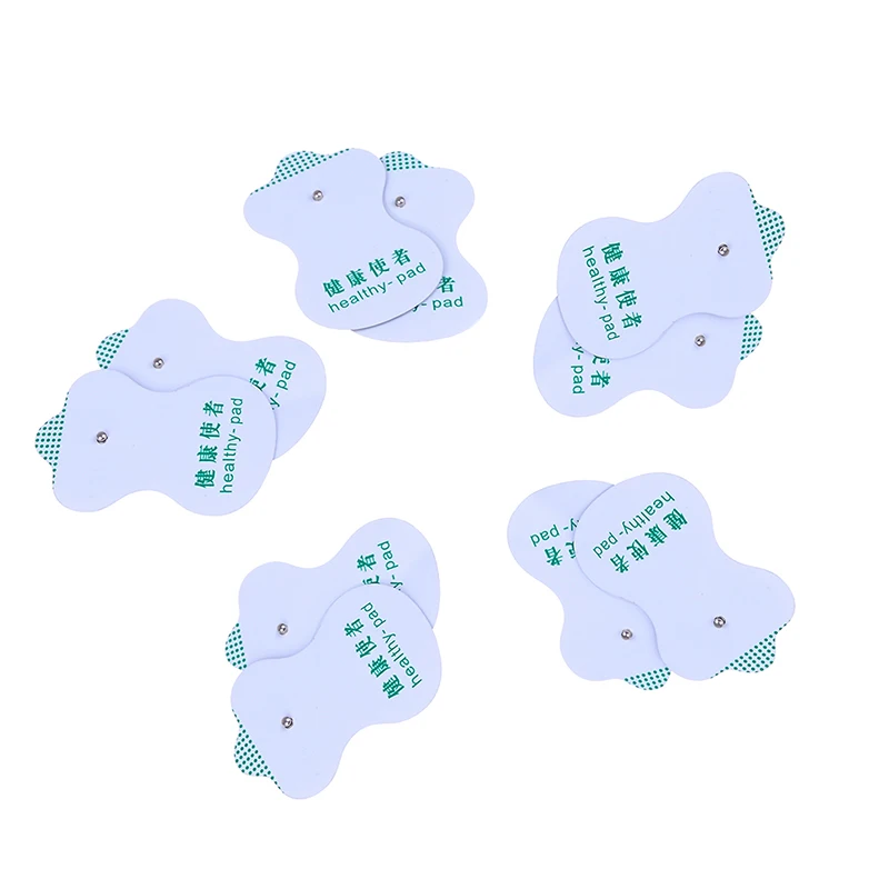 

10PCS Digital Therapy Machine For Slimming Electric Body Massager Frequency White Electrode Pads For Electric Tens Acupuncture