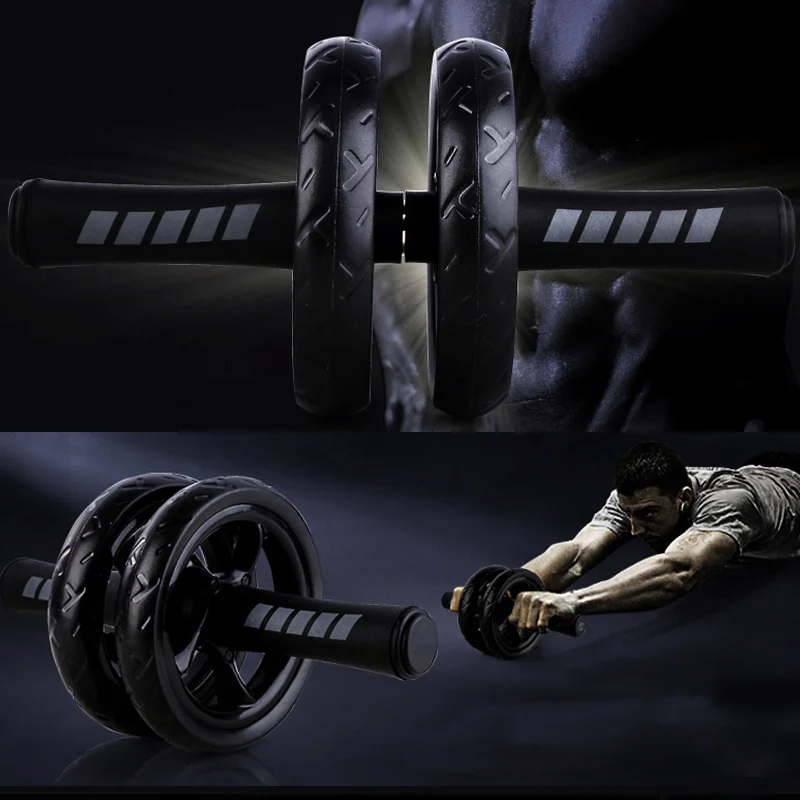 Корабль из RU Новый без шума брюшное колесо с ковриком для упражнений фитнес