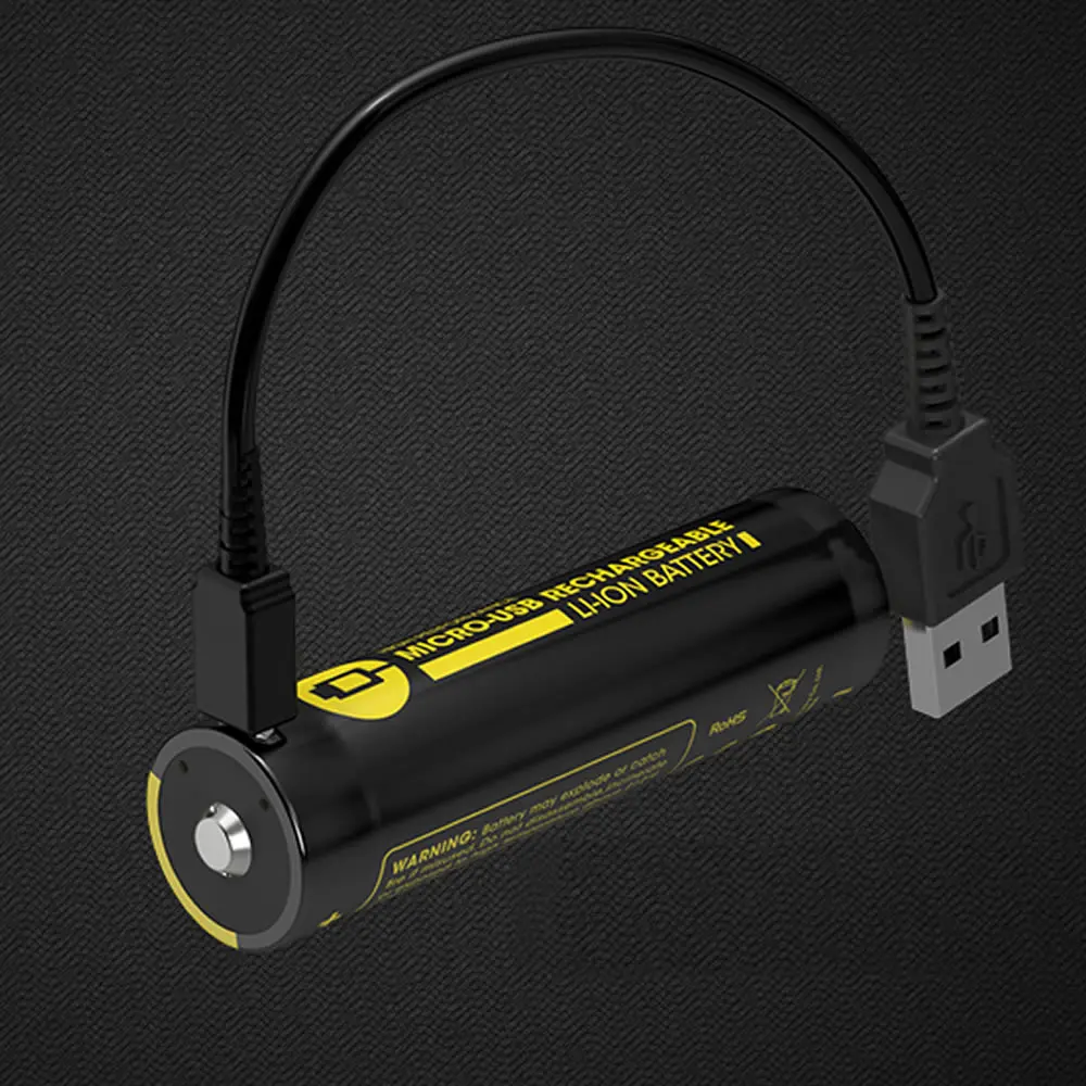 NITECORE NL1835R 3500 мА/ч Высокая производительность Встроенный Micro-USB зарядка Порты и