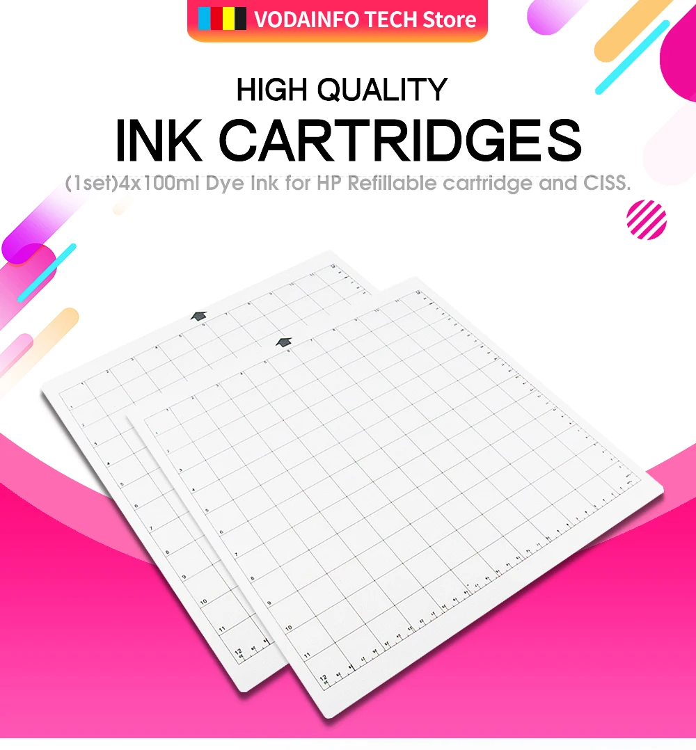 3 шт набор для резки мат для silhouette Cameo 3/2/1 [Стандартный-сцепление, 12x12 дюймов, 2 шт. в упаковке,] клей и липкий Non-slip эластичный к сетке резка коврики