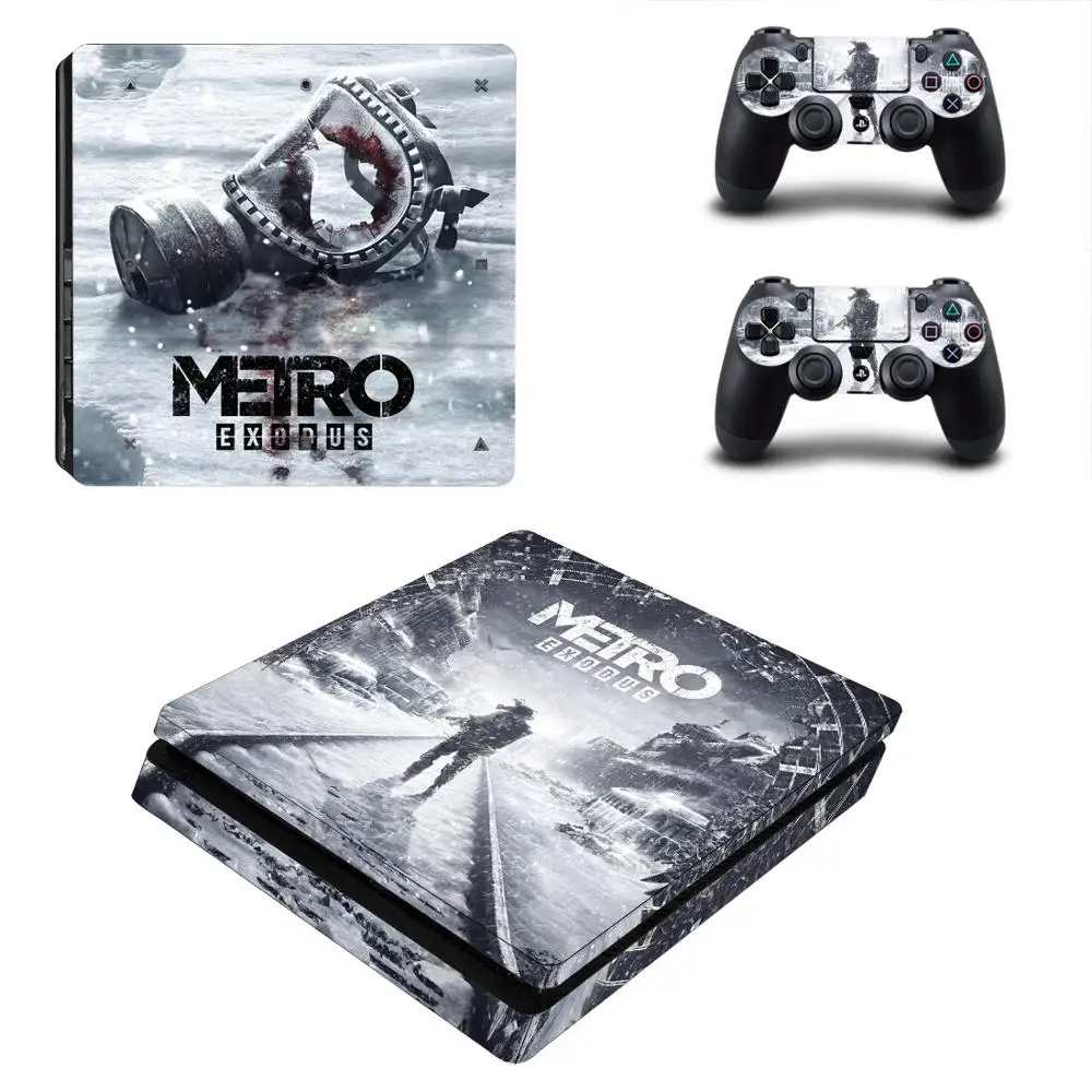 Тонкая наклейка Metro Exodus PS4 s Play station 4 наклейки для PlayStation тонкая Виниловая консоли и