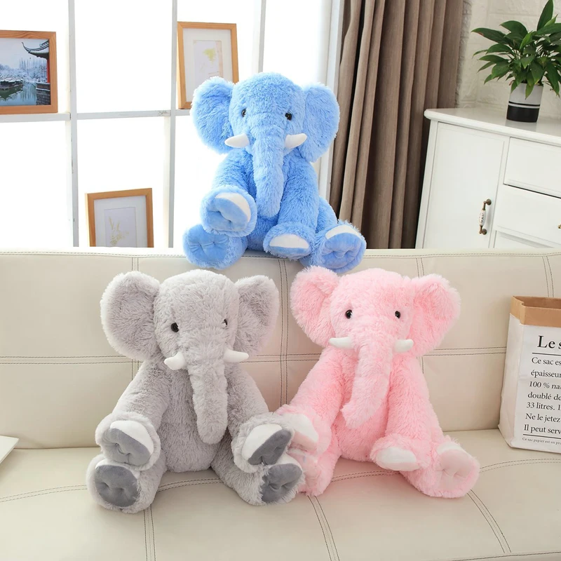 

1PCS 50CM INS elephant plush toy soft plush stuffed animal kids toys appease doll sofa pillow home decoration Christmas gifts