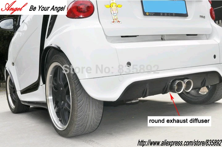 

PP plastic auto rear bumper lip cover car rear boot bumper upper lip for Smart Fortwo 2009-2015