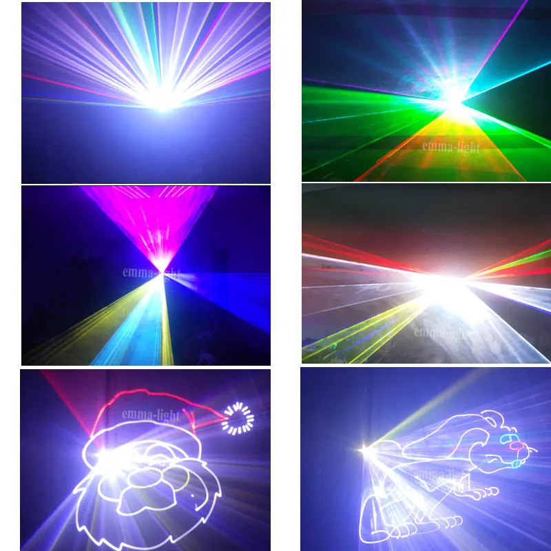 5 Вт RGB 3D лазерный светильник Show 5000 МВт проектор с эффектом для DJ Рождество Dj
