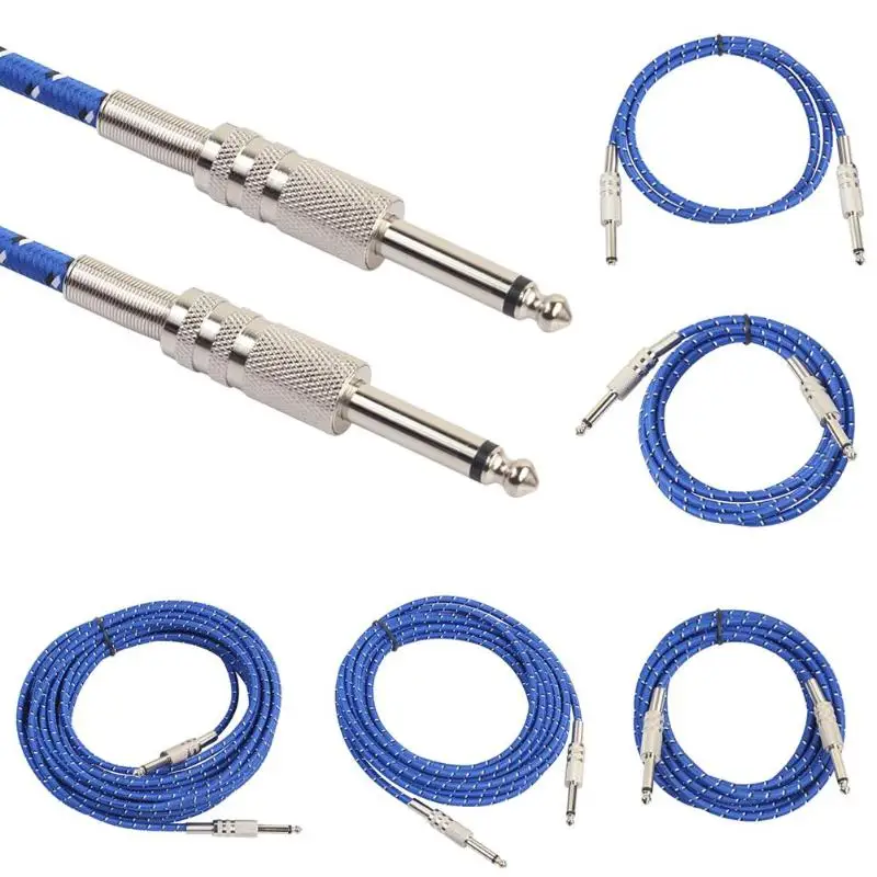 professional audio konvertieren kabel 635mm stecker auf stecker audio kabel mono kanal stereo für elektrische gitarre free global shipping