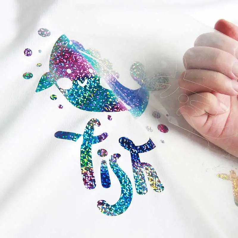 Радужная теплопроводная виниловая круглая многоголограммовая пленка железная