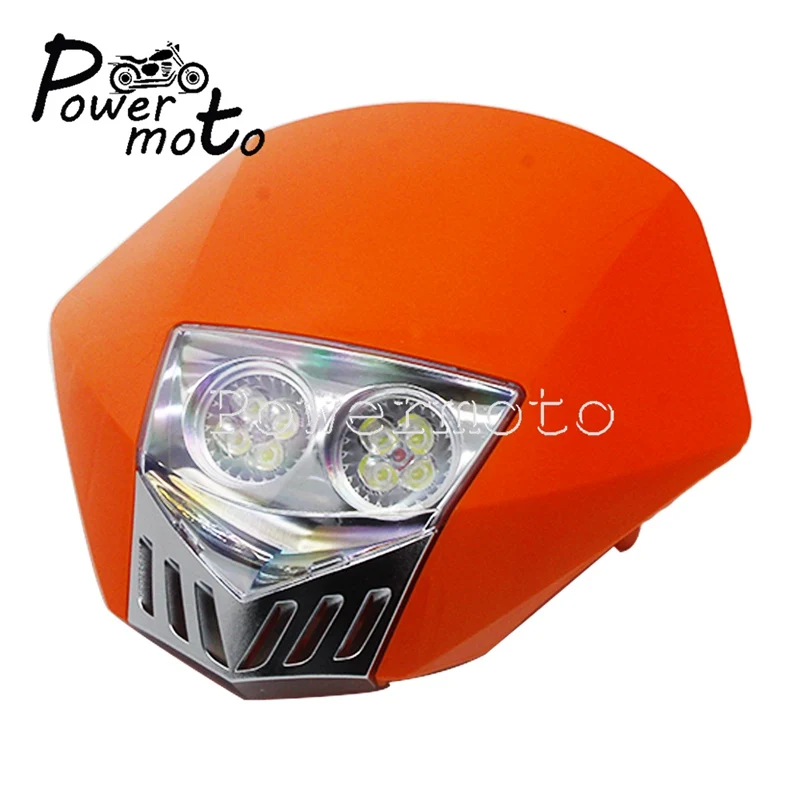 Светодиодная маска для мотокросса внедорожников EXC XCW XCF 125 250 450 Yamaha TE FE TC WR Dual Sport| |