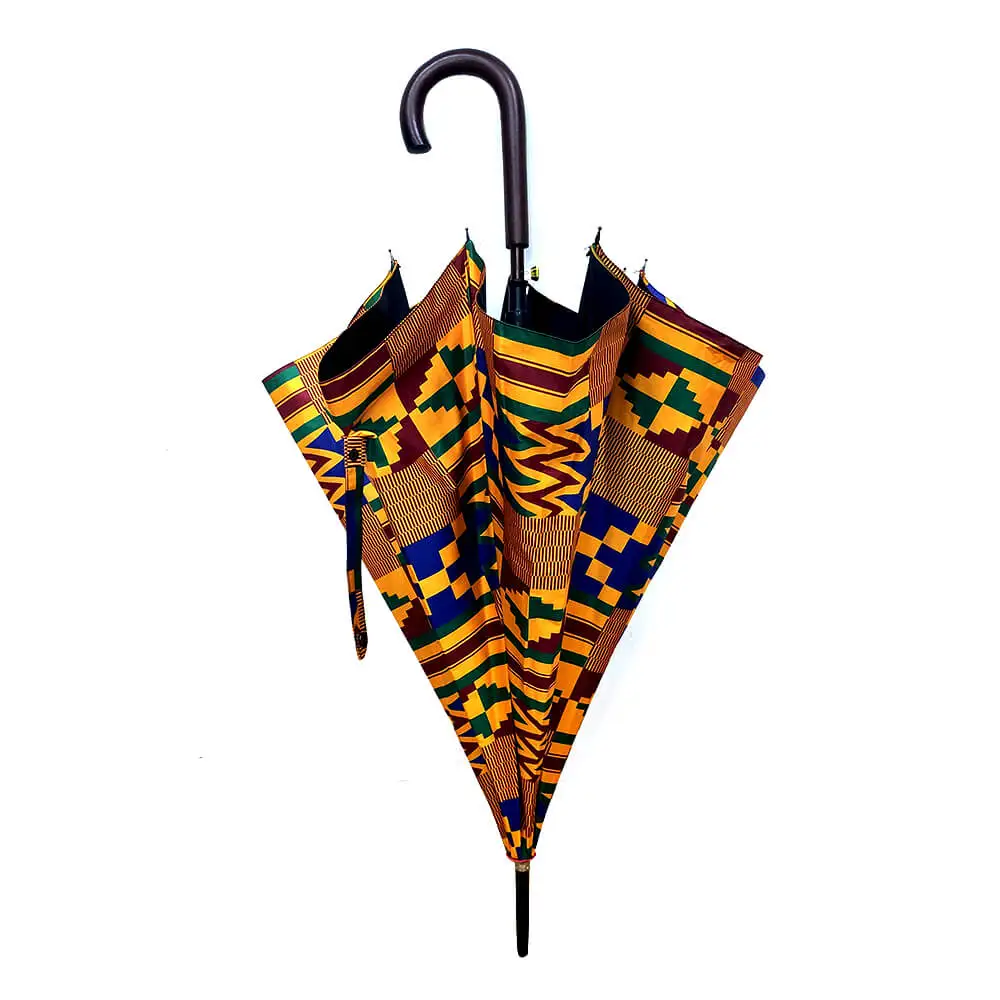 Африканский против ветра и дождя УФ Анкара зонтики с рисунком Kente печати