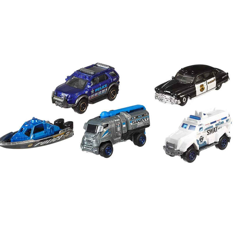Оригинальный Matchbox Patrol Car 5 шт./кор. 1:64 мини сплав Коллекционная модель игрушки