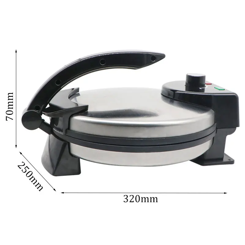 

220V 2000W Kitchen Electric Roti Crepe Maker Paratha Chapati Flat Bread Pizza Tortilla Maker Cooking Tools Appliance Bakeware