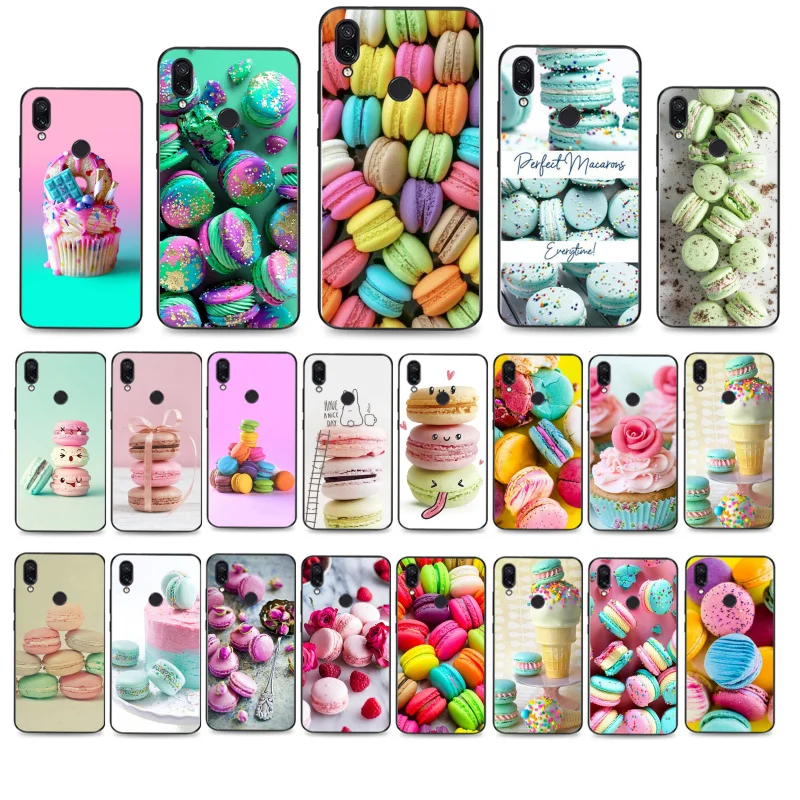 

Macaron Phone Cases For Xiaomi Redmi Note10 Pro Note8 Pro 8T Note9 9S Redmi8 8A Note7 Pro 9C X3