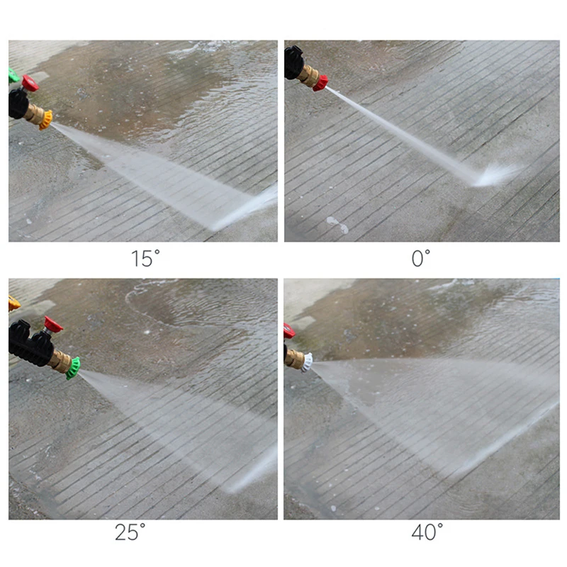 

Cleaning Tool for Pressure Washers Efficient Water-saving with 5 Nozzles U-shaped Metal Spray Bar 1/4" Quick Plug Connection
