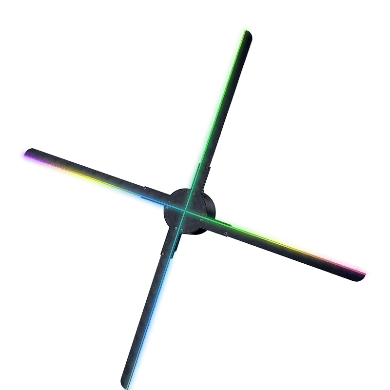 3D Advertising Fan Boutique Advertising fan Display LED Fan Holographic Imaging 3D LED Projector Light 3D Advertising Hologram