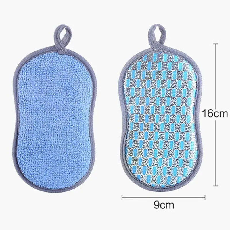 

Dishwashing Brush Scouring Pad Kitchen Strong Nonstick Towel Dish Brush Bowl Washing Washing Fiber Oil Remove Easily B2J5 S Z9H6