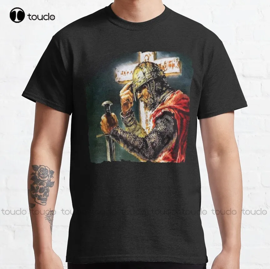 

Crusader Knight Usyk Championship Classic T-Shirt Vintage T Shirts Custom Aldult Teen Unisex Fashion Funny New Xs-5Xl New