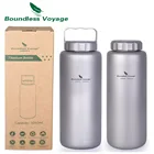 Безграничный Voyage титановая бутылка для воды 1050 мл Велоспорт Кемпинг Спорт Питьевая бутылка большая емкость герметичная Сверхлегкая столовая