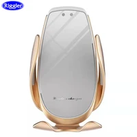 fast charge car phone holder qi wireless charger automatic clamp charging mount forhuawei mate30pro p30pro