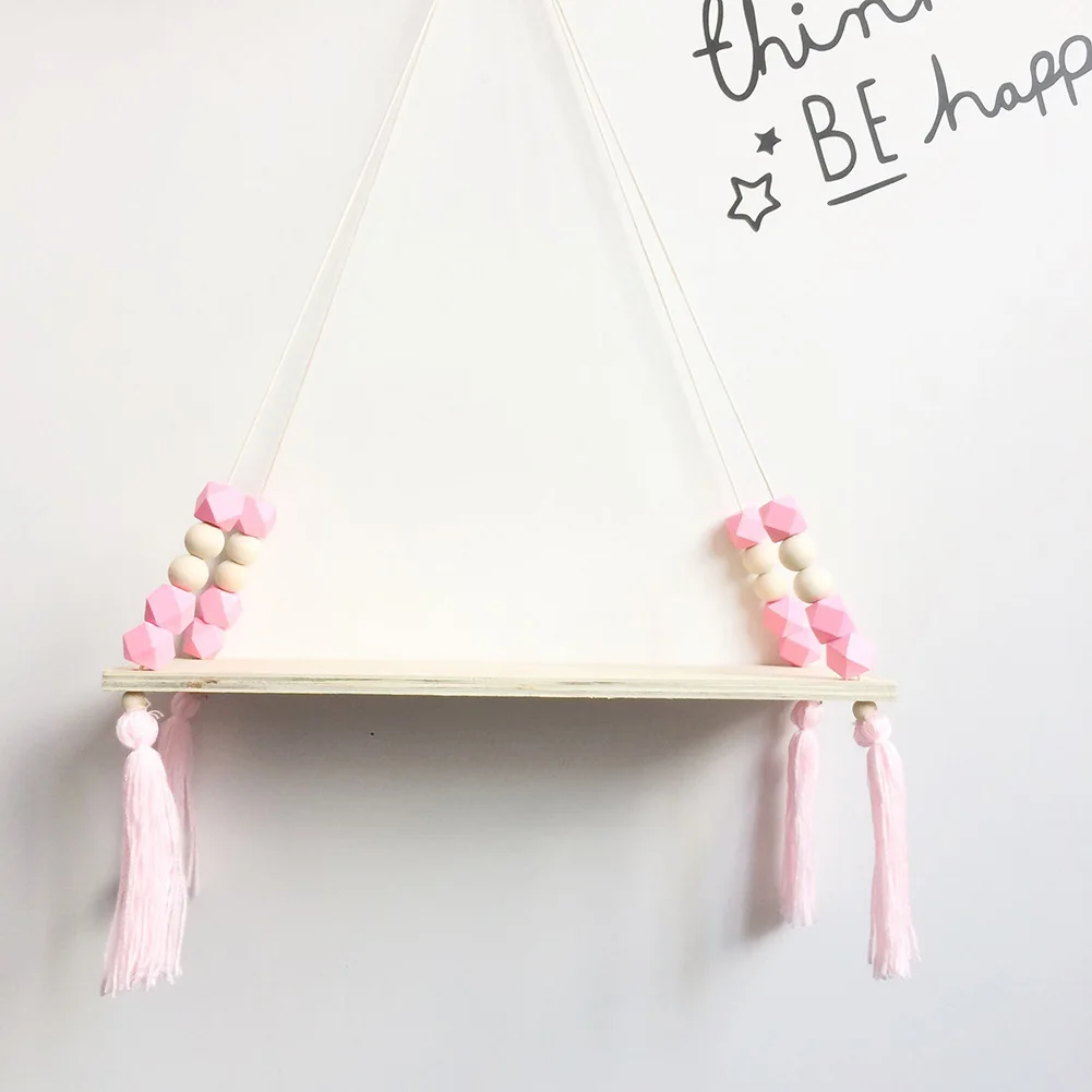 Настенные подвесные полки с кисточками для украшения подарки веревка детской