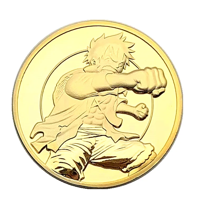 

Аниме One Piece собирать монету Обезьяна D Луффи ророноа Зоро значок косплея логотип Золотая монета оригинальность Забавный причудливый подаро...