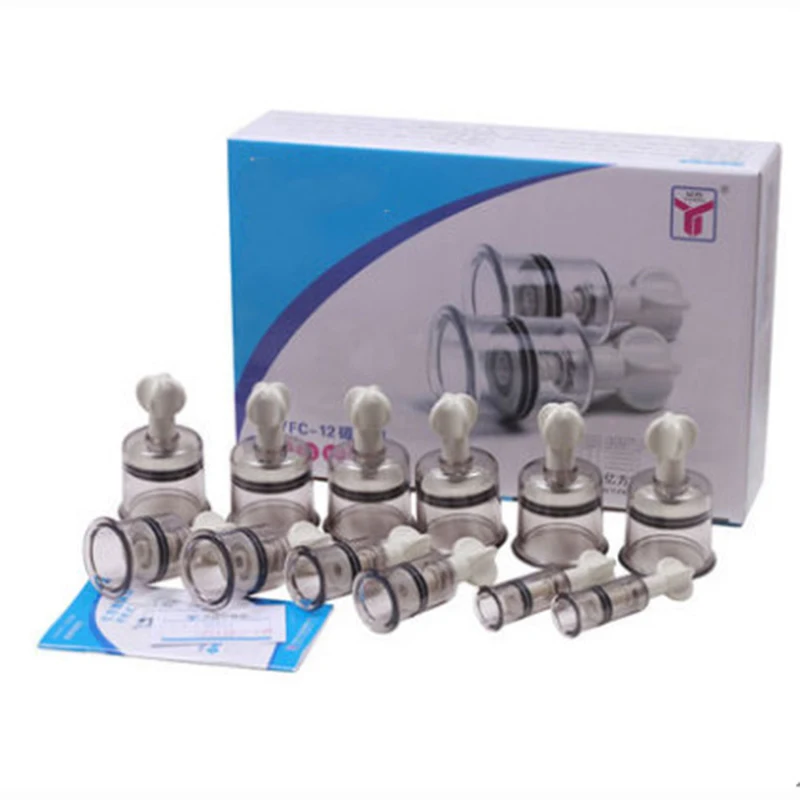 Китайский медицинский набор с 12 чашками магнитная вакуумная терапия