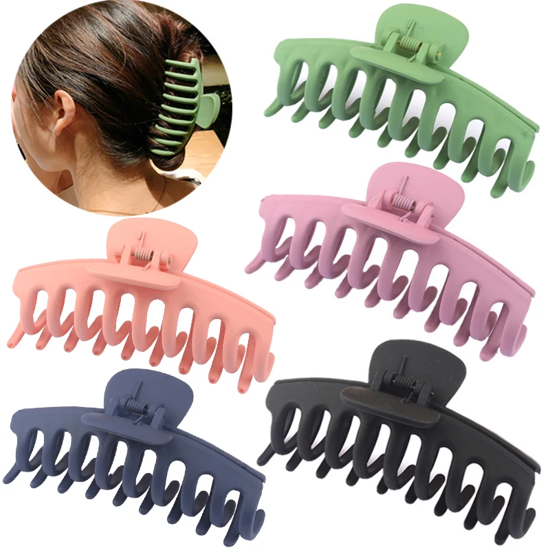 1 шт. элегантный сплошной Цвет большой зажим для волос заколка со стразами