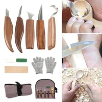 1 set carving knife woodcut diy hand wood carving tools woodcarving cutter knives woodworking hand tools worker