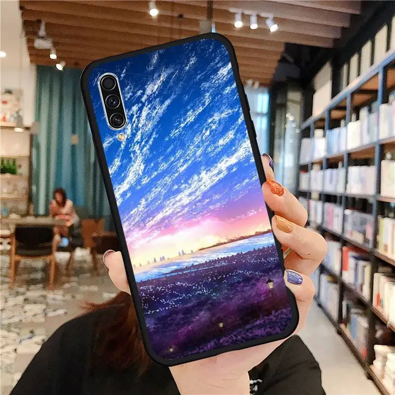 

Japan Anime Scenery pattern Phone Case For Samsung galaxy A S note 10 7 8 9 20 30 31 40 50 51 70 71 21 s ultra plus