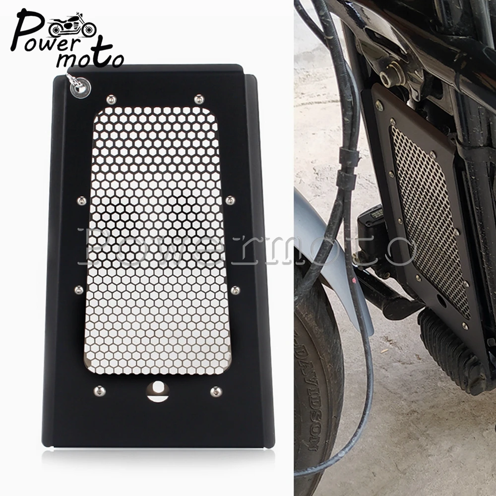 

1Pc Motorcycle Radiator Grille Cover Protector for Harley Softail Breakout Street Bob Low Rider Deluxe Fat Boy Fat Bob 2018-2021