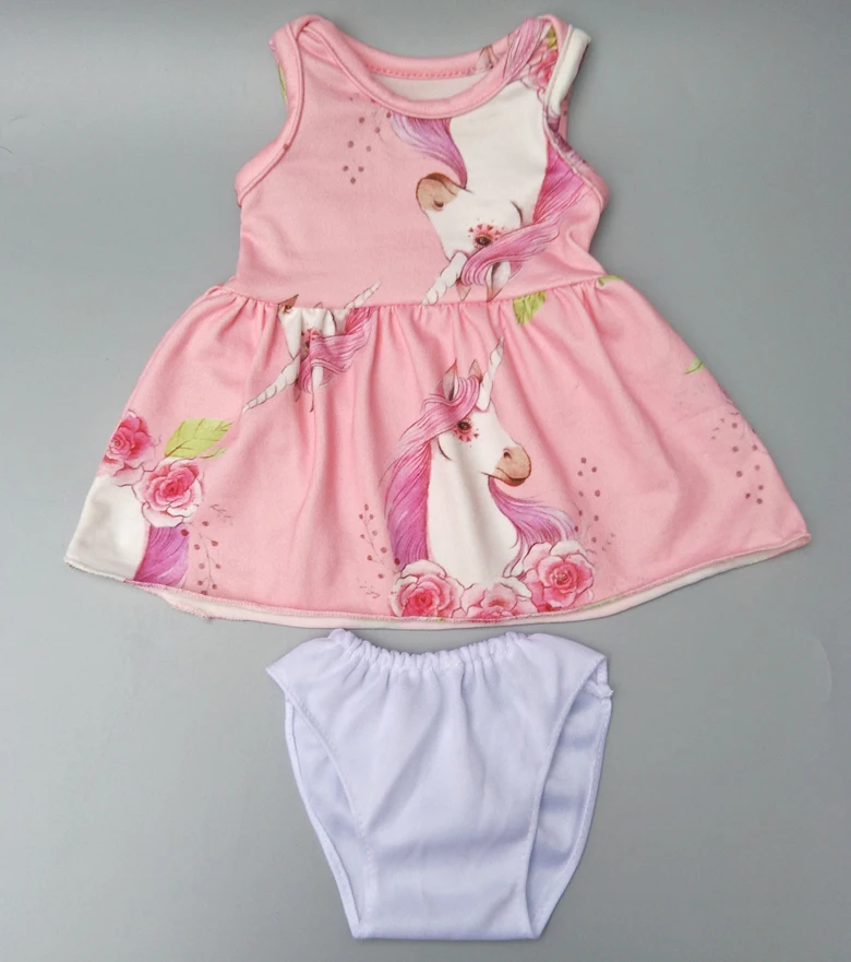 b8 Кукла одежда штаны Розовый Единорог комбинезон одежда для 40 см 43 см reborn baby Doll Одежда наборы для 1" Кукла аксессуары игрушки одежда - Цвет: b8