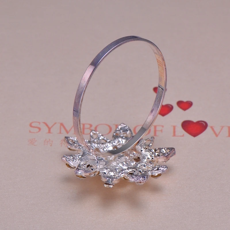 Элегантные Свадебные Кольца для салфеток со стразами и цветами держатели с