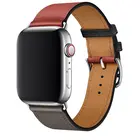 Ремешок для часов Apple Watch Series 5 4, браслет из натуральной кожи с черной застежкой, 4044 мм, для Apple Series 3 2