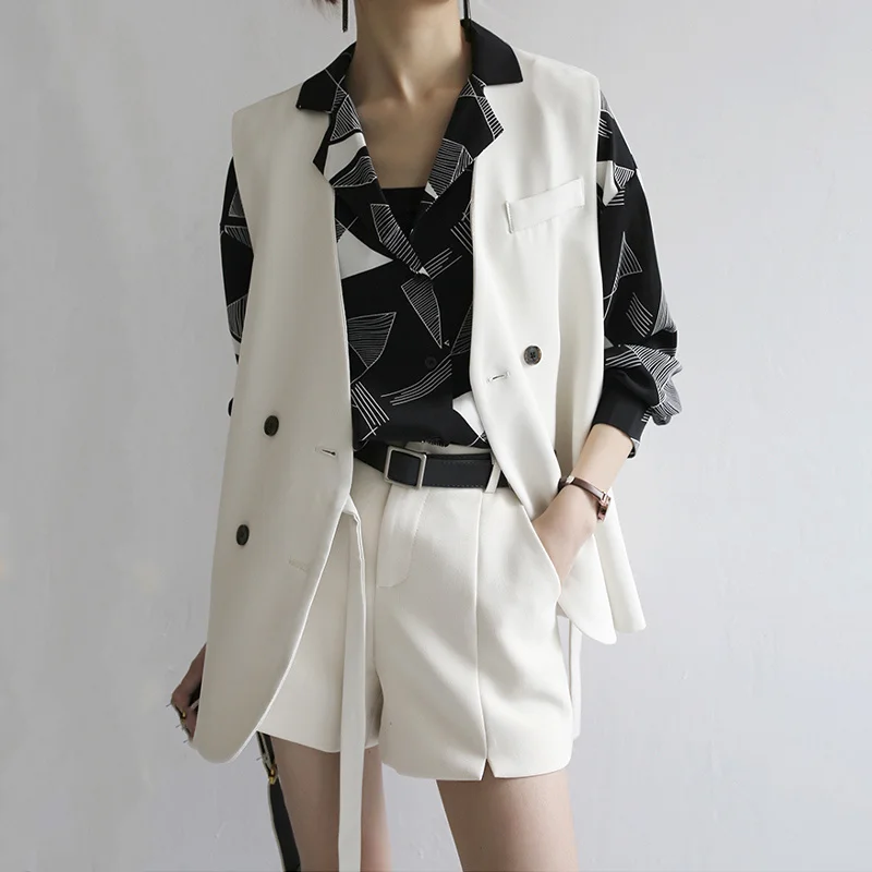 

Осенний женский винтажный жилет с V-образным вырезом, двубортный короткий женский жилет, женская одежда, Женская жилетка C8261